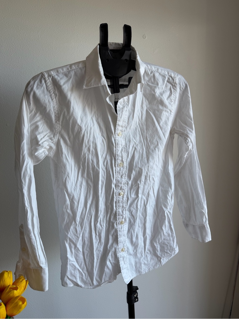 Nordstrom White Long-Sleeve Dress Shirt